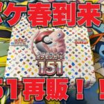 【ゆるっと開封】再販されたポケモンカード151を開封！念願の再販！マスボはなにがあたる？【ポケカ】