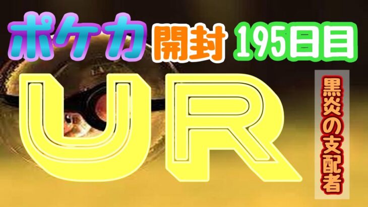 【ポケカ】とん吉の毎日開封１９５日目またしてもこのレアリティ「黒炎の支配者」