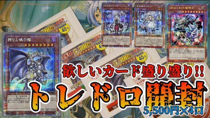 【遊戯王／オリパ開封】『誇りと魂の龍』を筆頭に欲しいカードが多数封入されたオリパで勝負した結果【トレドロ】