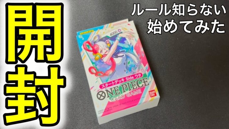 【ワンピースカード開封】今更だけどルール知らない男がウタのスタートデッキ開封してみた！！【始めてみた】