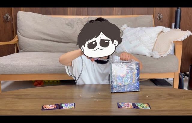 なーちゃん5歳初めてのポケモンカードBOX開封動画