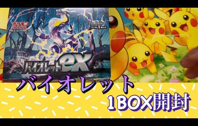 ポケカ　バイオレットBOX 開封