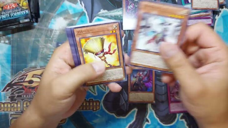 【開封動画】　遊戯王OCG デュエルモンスターズ INFINITE OF FORBIDDENをデモンスミス狙いでさらに追加開封したら願いが通じた！