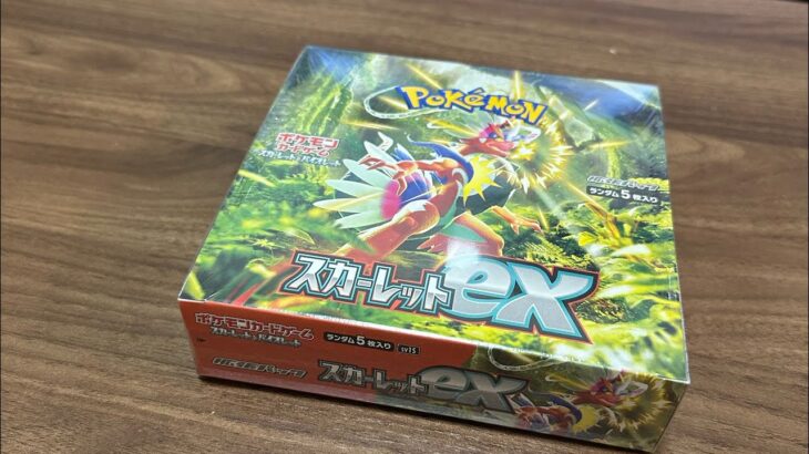 【ポケカ】スカーレットex 1BOX開封