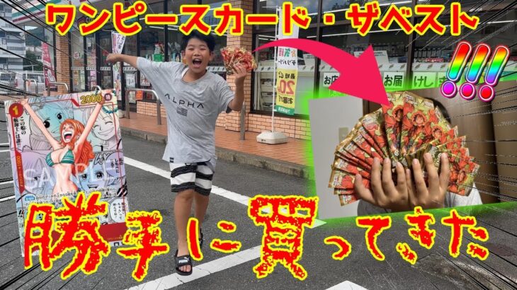 【￥10,000】コンビニダッシュで勝手にワンピースカード・ザベスト買ってきやがった【開封動画】