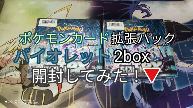 再販　ポケモンカード 拡張パック バイオレット 2box 開封してみた！発売日2023年1月20日