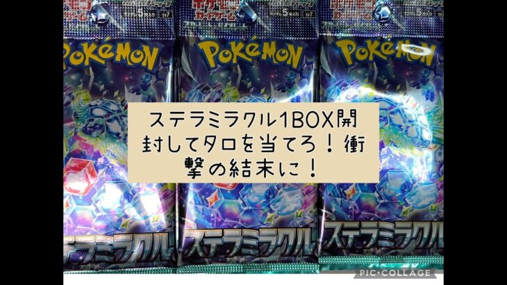 【ポケカ】ポケモンカードステラミラクル１BOX開封【タロ】