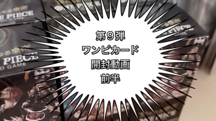 09《開封動画》ワンピカード新たなる皇帝開封動画前半