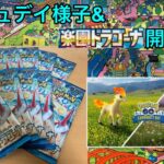 【ポケカ開封】楽園ドラゴーナ10パック開封！　【ポケモンGO】コミュニティデイポニータの様子とレイドの日常8(グラードン&Sライコウ編)