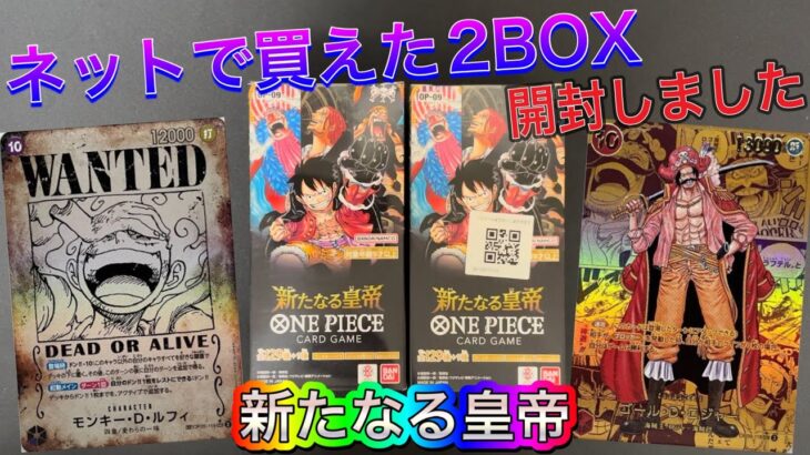 【ワンピース】新たなる皇帝2BOX開封🔥前回パラレルすら引けなかったので今回は引いていきたい‼️💦