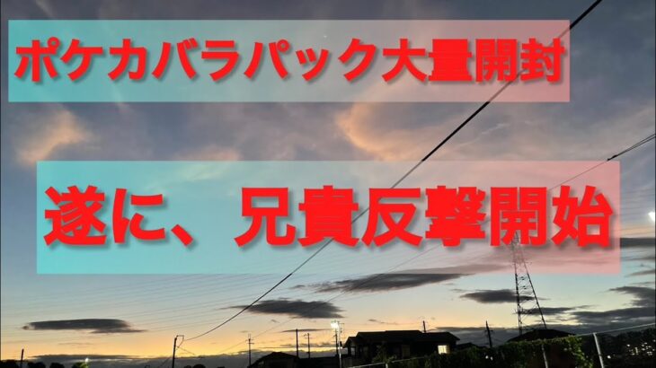 【ポケカ】バラパック大量開封　ついに、兄貴反撃開始