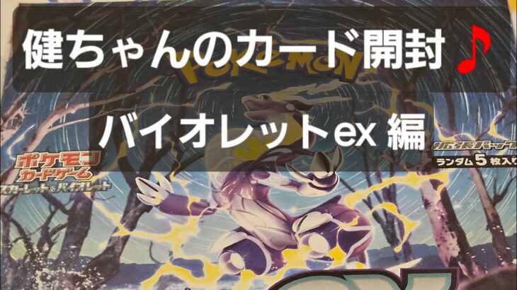 ポケカ バイオレットex 開封！！　ドキドキワクワク期待して開封！！