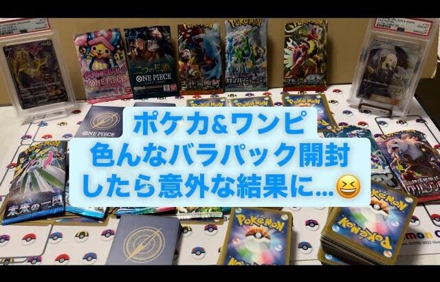 【ポケカ・ワンピ】色んなバラパック開封したら意外な結果に．．