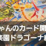 ポケカ 楽園ドラゴーナ開封！！　今年も残り1ヶ月今日も元気に開封中～‼