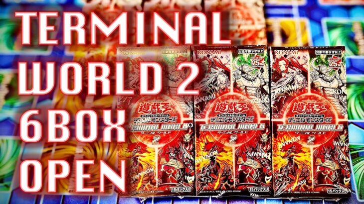 【遊戯王】クオシク連発！？「ターミナルワールド2（Terminal World2）」を6箱開封！