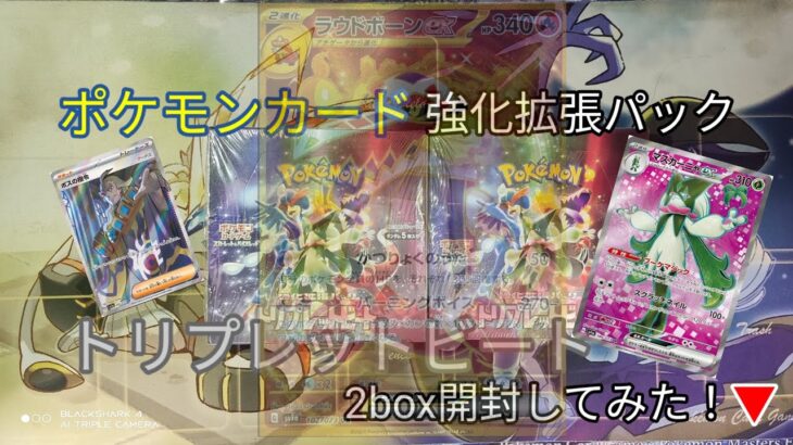 再販　ポケモンカード 強化拡張パック トリプレットビート 2box開封してみた！▼2023年3月10日発売