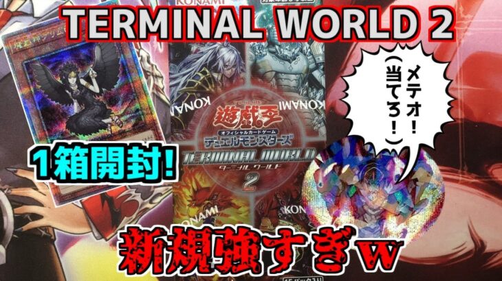 【#遊戯王】昔のテーマ強化やけくそすぎるｗ　TERMINAL WORLD 2　開封するゼミナール