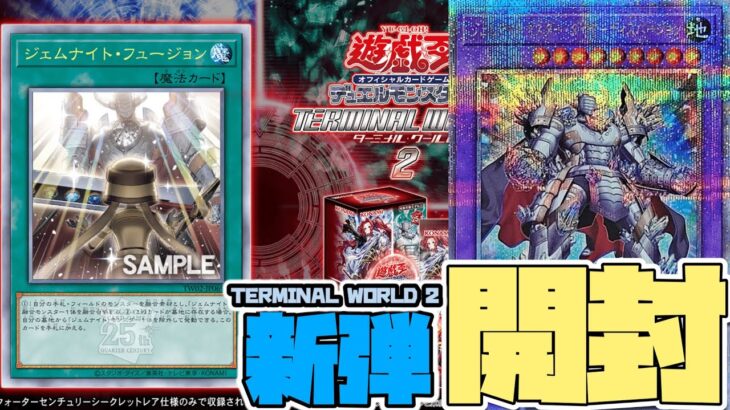 【開封】TERMINAL WORLD2…ジェムナイト愛した者なんで新規イラストでるやろ！【遊戯王】