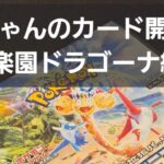 ポケカ　楽園ドラゴーナ開封！！　運転後の癒しの時間