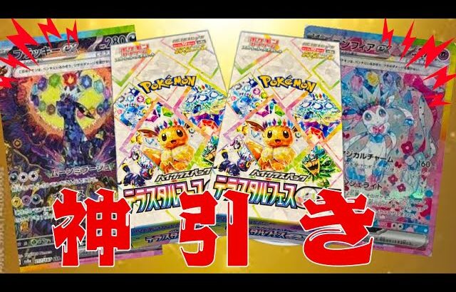 【ポケカ開封】テラスタルフェス2BOX開封したら神引きだったwww