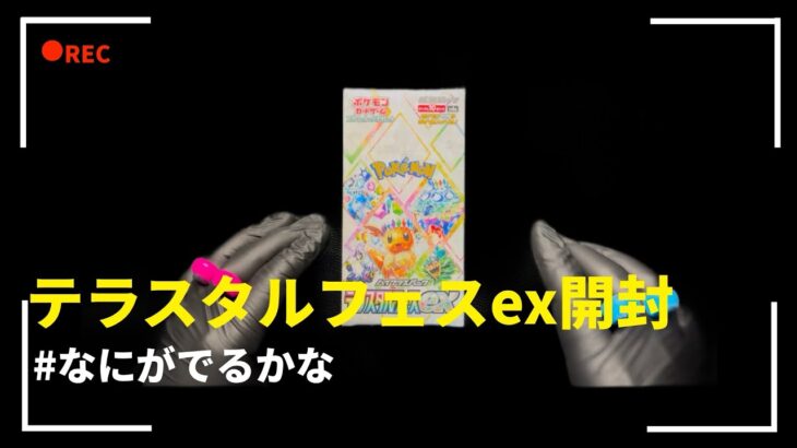 Pokémon Trading Card テラスタルフェスex 開封　イーブイ　ポケモンカード　Japan