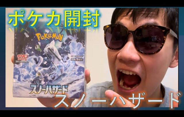 【カード開封動画第２弾】「スノーハザード」のポケモンカード開封でグルーシャのSARを狙うぞーー！