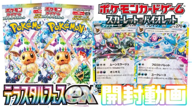 実質イーブイヒーローズな、テラスタルフェスex 開封動画【ポケモンカードゲーム】