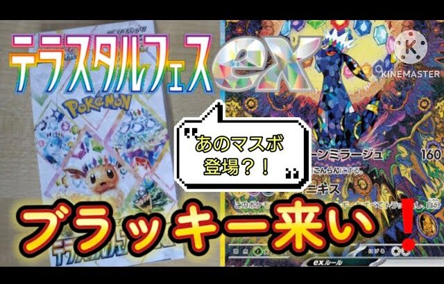 【テラスタルフェスex】本日発売のポケモンカード最新弾を開封したらあのマスボを神引きしちゃいました