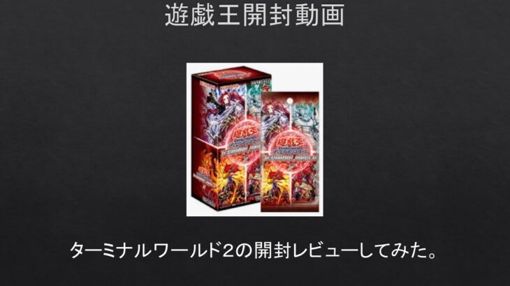 【#遊戯王】ターミナルワールド２の開封レビューしてみた。【#開封動画】