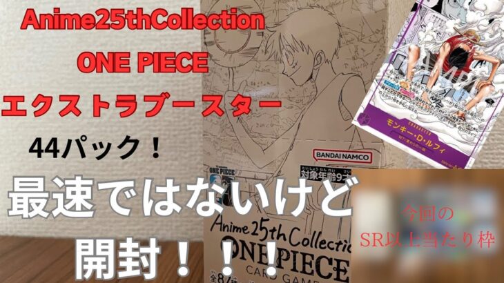 【ワンピースカード開封動画】Anime25thCollectionエクストラブースター開封！