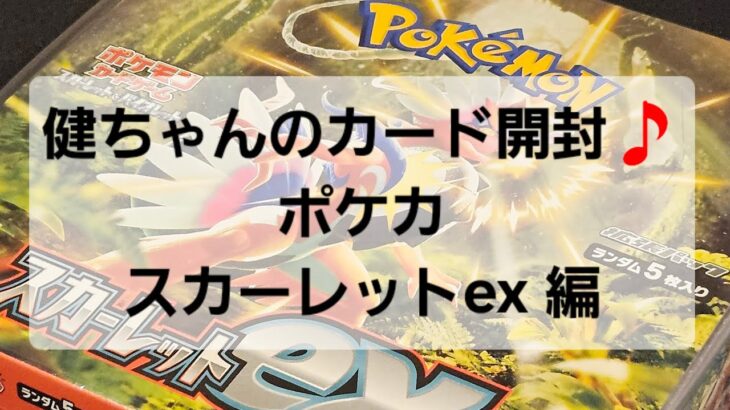 ポケカ スカーレットex 開封！！　明日はいよいよ新弾発売だぁ～⭐