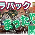 【皆さんお疲れさまです、まったり開封しましょ！】 ユニオンアリーナ進撃の巨人＆ワンピースカードベストを開封！