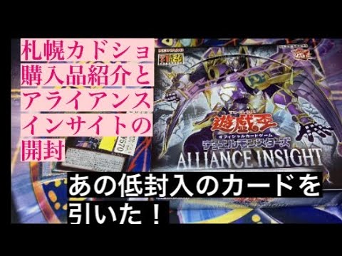 【遊戯王】アライアンスインサイト開封＆札幌カドショ購入品の紹介